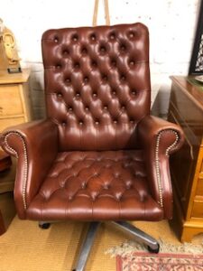 Brown Leather Office Chair £165